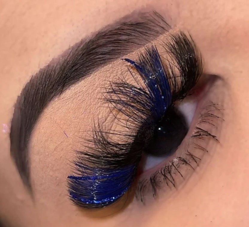 Blue glitter lashes ($12.00)